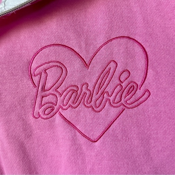 Barbie Three Quarter Zip Sweatshirt, Size L - Picture 5 of 7